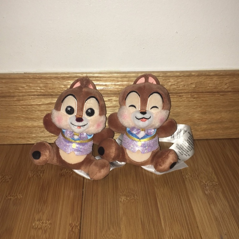 Disney Wishables 5oth Anniversary Chip’n Dale Plush Lot Bundle